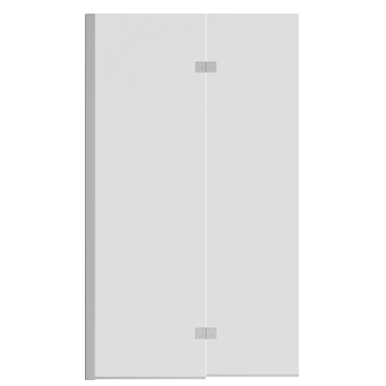 Polished Chrome 875mm Left Hand Two Panel Infold Bath Shower Screen - Image 3