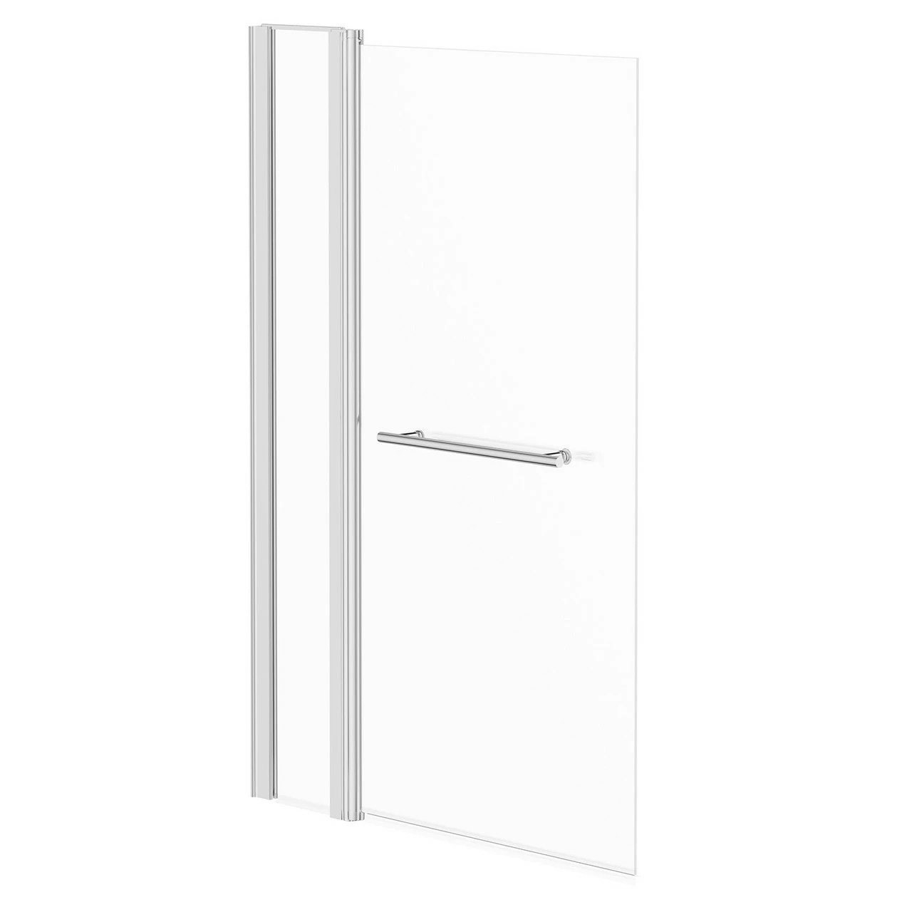 Polished Chrome 985mm Extended Square Corner Bath Shower Screen With Towel Rail 3 Polished Chrome 985mm Extended Square Corner Bath Shower Screen With Towel Rail