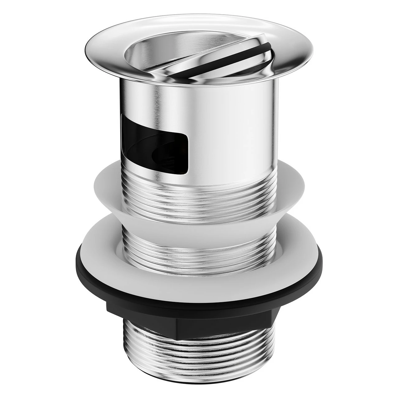 Polished Chrome Flip Over Slotted Basin Waste 3 Polished Chrome Flip Over Slotted Basin Waste