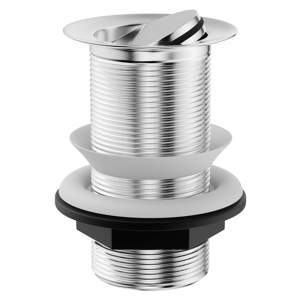 Polished Chrome Flip Over Unslotted Basin Waste 4 Polished Chrome Flip Over Unslotted Basin Waste - Image 2