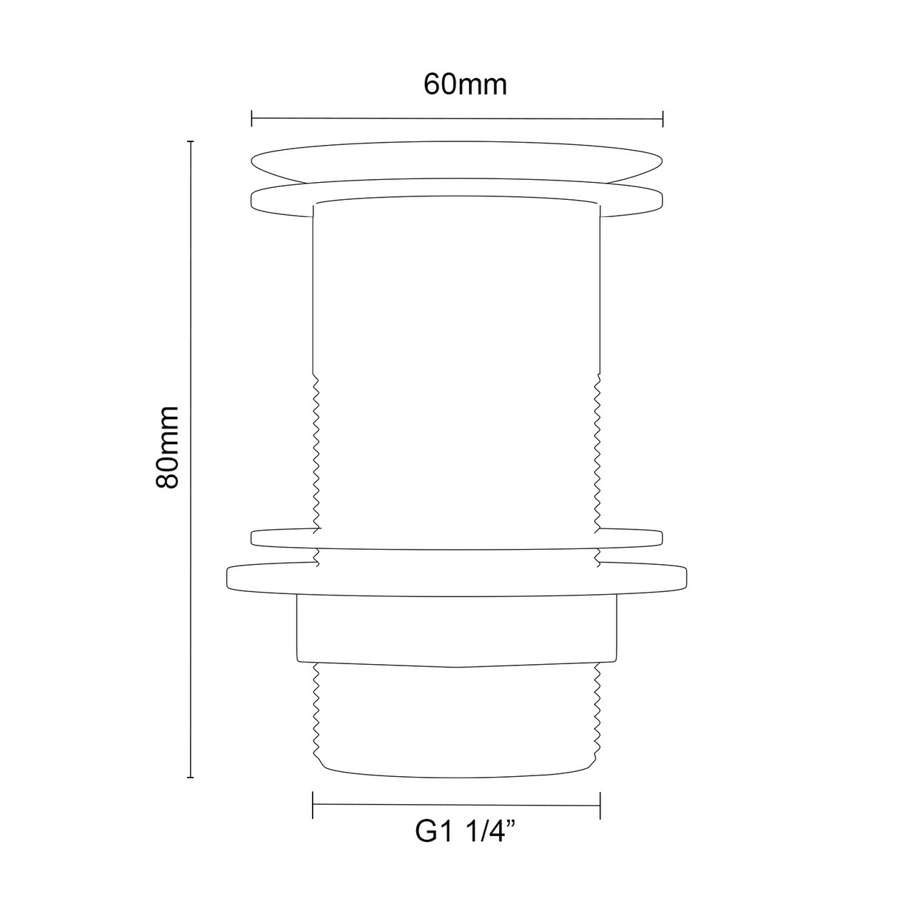 Polished Chrome Flip Over Unslotted Basin Waste 8 Polished Chrome Flip Over Unslotted Basin Waste - Image 6