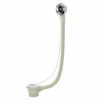 Polished Chrome Retainer Bath Waste And Overflow With Brass Plug And Ball Chain 1 Polished Chrome Retainer Bath Waste And Overflow With Brass Plug And Ball Chain -Wholesaledomestic Shop polished chrome retainer bath waste and overflow with brass plug and ball chain right 24177.1652444491