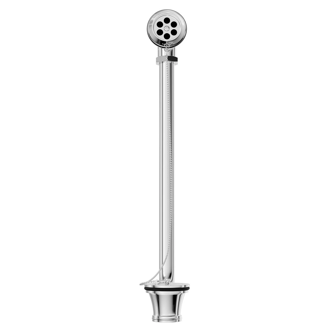 Polished Chrome Traditional Luxury Exposed Retainer Bath Tub Waste 4 Polished Chrome Traditional Luxury Exposed Retainer Bath Tub Waste - Image 2