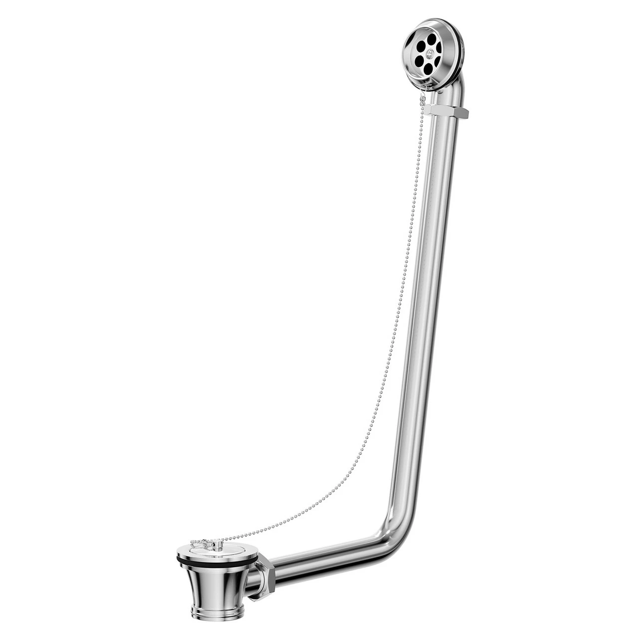 Polished Chrome Traditional Luxury Exposed Retainer Bath Tub Waste 3 Polished Chrome Traditional Luxury Exposed Retainer Bath Tub Waste