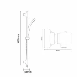 Quattro Polished Chrome Thermostatic Bar Valve Mixer Shower With Severn Shower Slide Rail Kit -Wholesaledomestic Shop quattro polished chrome thermostatic bar valve mixer shower with severn shower slide rail kit line side 11736.1652445364