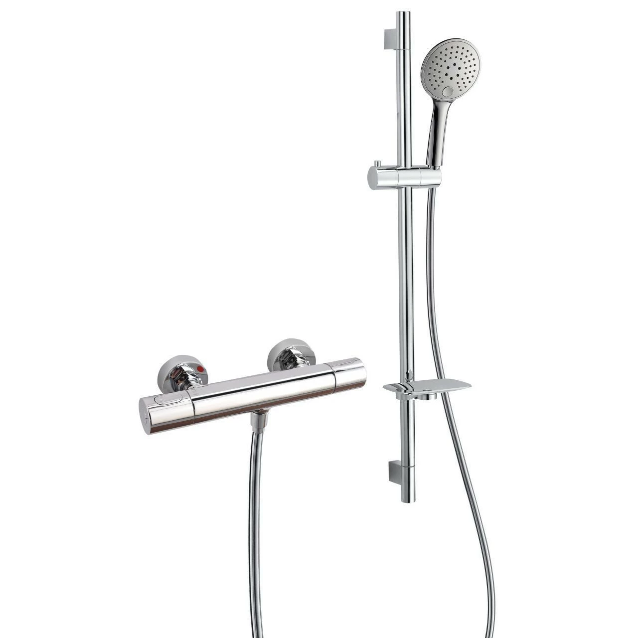 RAK 137mm Round Cool Touch Exposed Thermostatic Shower Valve With Slide Rail Kit - RAKSHW6015 3 RAK 137mm Round Cool Touch Exposed Thermostatic Shower Valve With Slide Rail Kit - RAKSHW6015