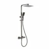 RAK Compact Square Black Chrome Exposed Thermostatic Shower Column With Fixed Head And Shower Kit - RAKSHW6004 1 RAK Compact Square Black Chrome Exposed Thermostatic Shower Column With Fixed Head And Shower Kit - RAKSHW6004 -Wholesaledomestic Shop rak compact square black chrome exposed thermostatic shower column with fixed head and shower kit rakshw6004 54725.1652443777