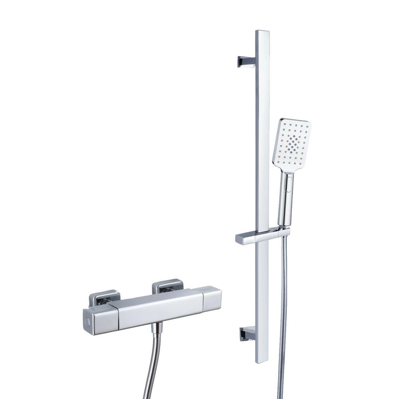 RAK Square Cool Touch Thermostatic Shower Valve With Slide Rail Kit - RAKSHW6013 3 RAK Square Cool Touch Thermostatic Shower Valve With Slide Rail Kit - RAKSHW6013