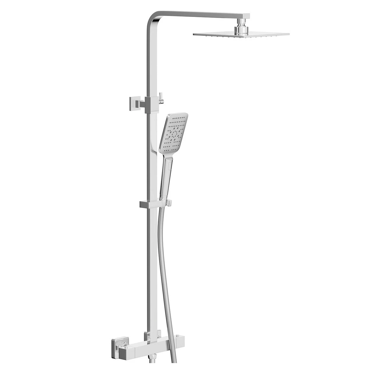 Riviera Square Thermostatic Rigid Riser And Handset Shower System 5 Riviera Square Thermostatic Rigid Riser And Handset Shower System - Image 3