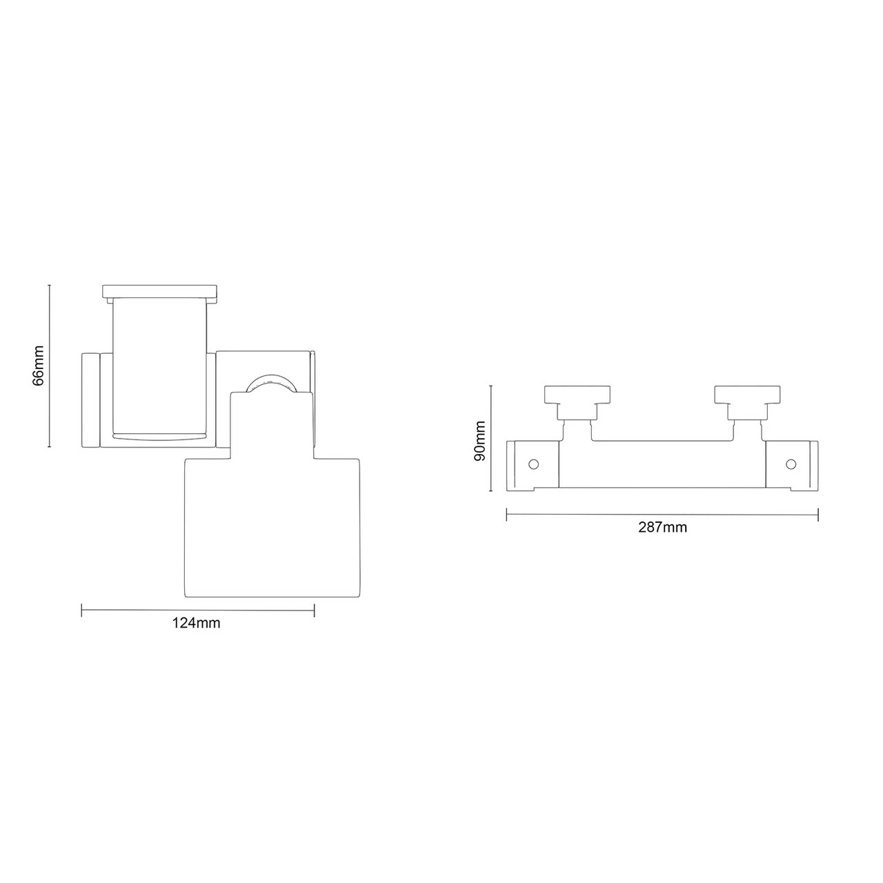 Rondi Polished Chrome Thermostatic Bar Valve Mixer Shower With Thames Shower Slide Rail Kit 7 Rondi Polished Chrome Thermostatic Bar Valve Mixer Shower With Thames Shower Slide Rail Kit - Image 5