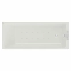 Slim Edge 1700mm X 700mm 12 Jet Chrome Easifit Single Ended Spa Bath