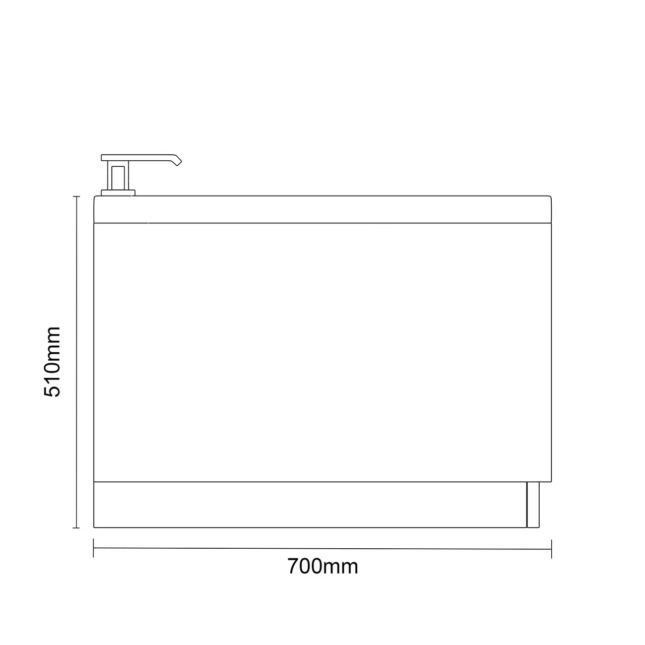 Slim Edge 1700mm X 700mm 12 Jet Chrome Flat Jet Double Ended Whirlpool Bath 8 Slim Edge 1700mm X 700mm 12 Jet Chrome Flat Jet Double Ended Whirlpool Bath - Image 6
