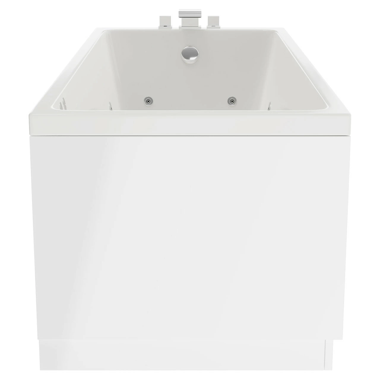Slim Edge 1700mm X 700mm 12 Jet Chrome Flat Jet Single Ended Whirlpool Bath 7 Slim Edge 1700mm X 700mm 12 Jet Chrome Flat Jet Single Ended Whirlpool Bath - Image 5