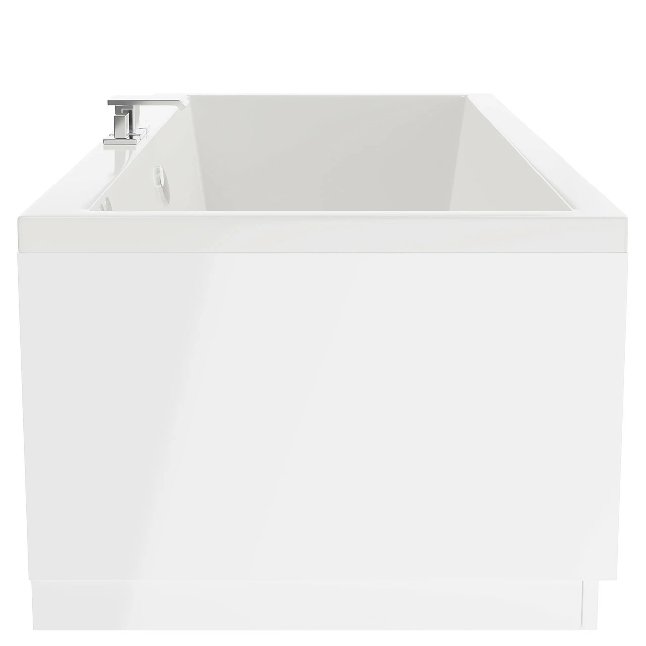 Slim Edge 1700mm X 700mm 6 Jet Chrome Flat Jet Double Ended Whirlpool Bath - Image 5