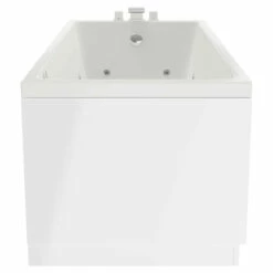 Slim Edge 1700mm X 750mm 12 Jet Chrome Flat Jet Single Ended Whirlpool Bath -Wholesaledomestic Shop slim edge 1700mm x 750mm 12 jet chrome flat jet single ended whirlpool bath side 04563.1691438810