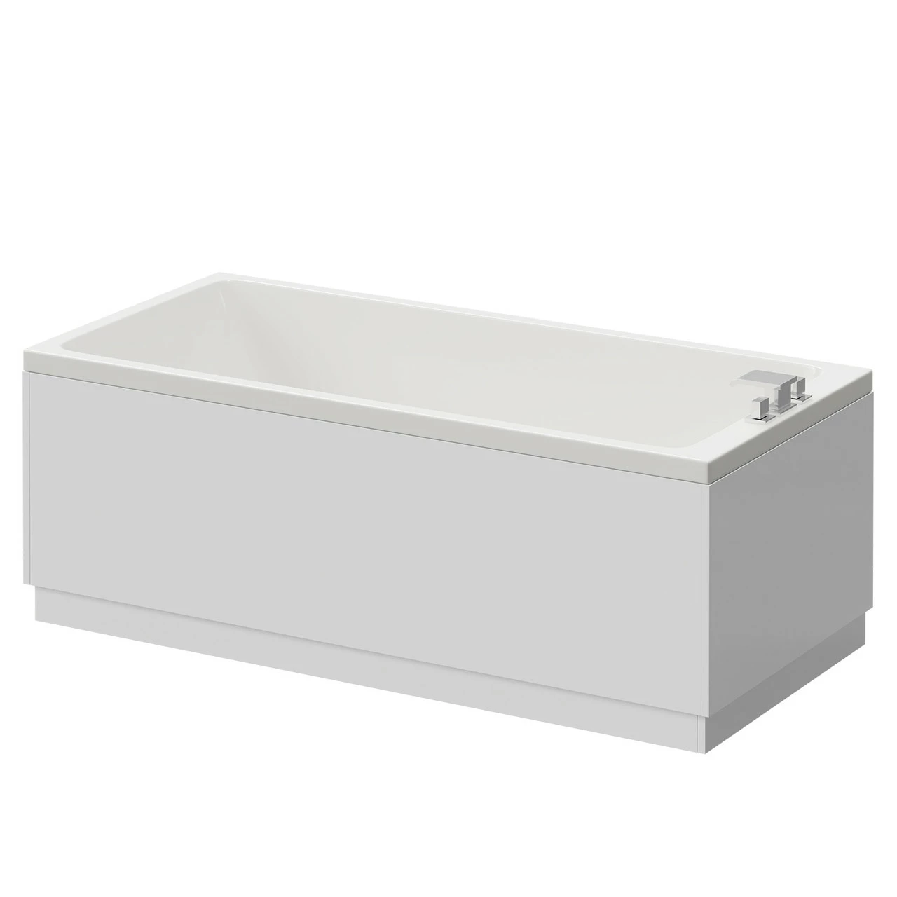 Slim Edge 1700mm X 800mm Straight Single Ended Bath - Image 2
