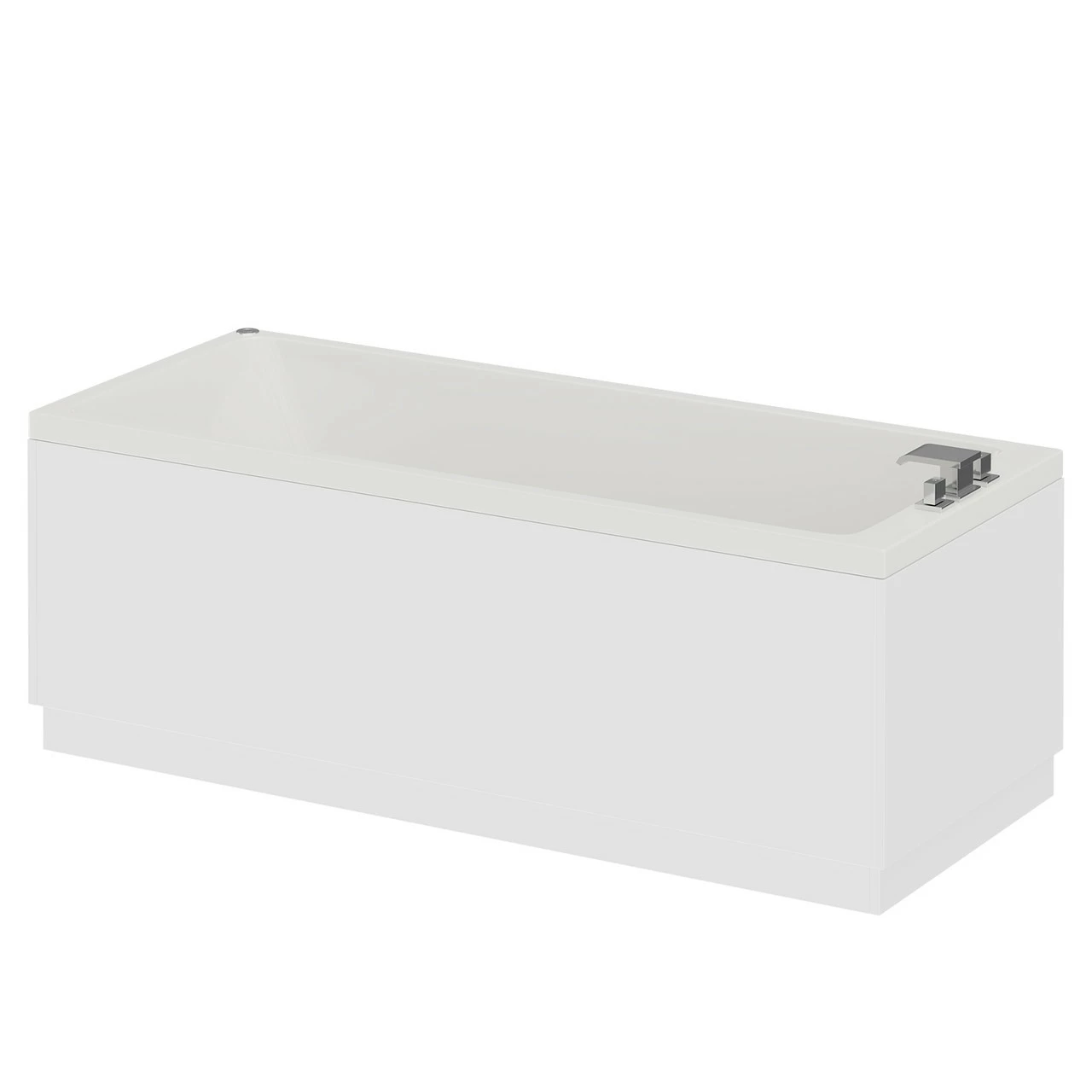 Slim Edge 1800mm X 800mm 12 Jet Chrome Easifit Single Ended Spa Bath - Image 2