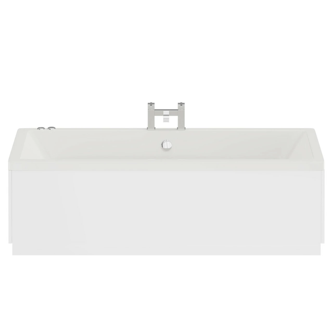 Square 1700mm X 700mm 12 Jet Chrome V-Tec Double Ended Whirlpool Bath 6 Square 1700mm X 700mm 12 Jet Chrome V-Tec Double Ended Whirlpool Bath - Image 4