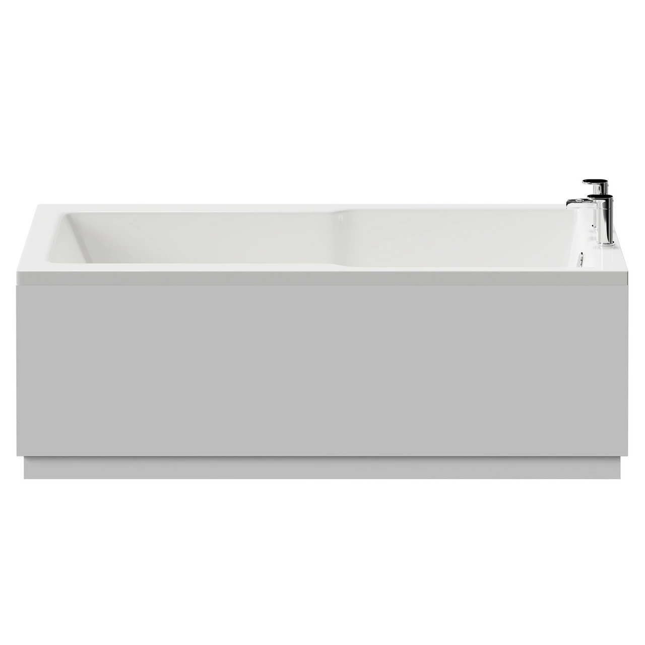 Square 1700mm X 750mm Straight Single Ended Shower Bath 7 Square 1700mm X 750mm Straight Single Ended Shower Bath - Image 5