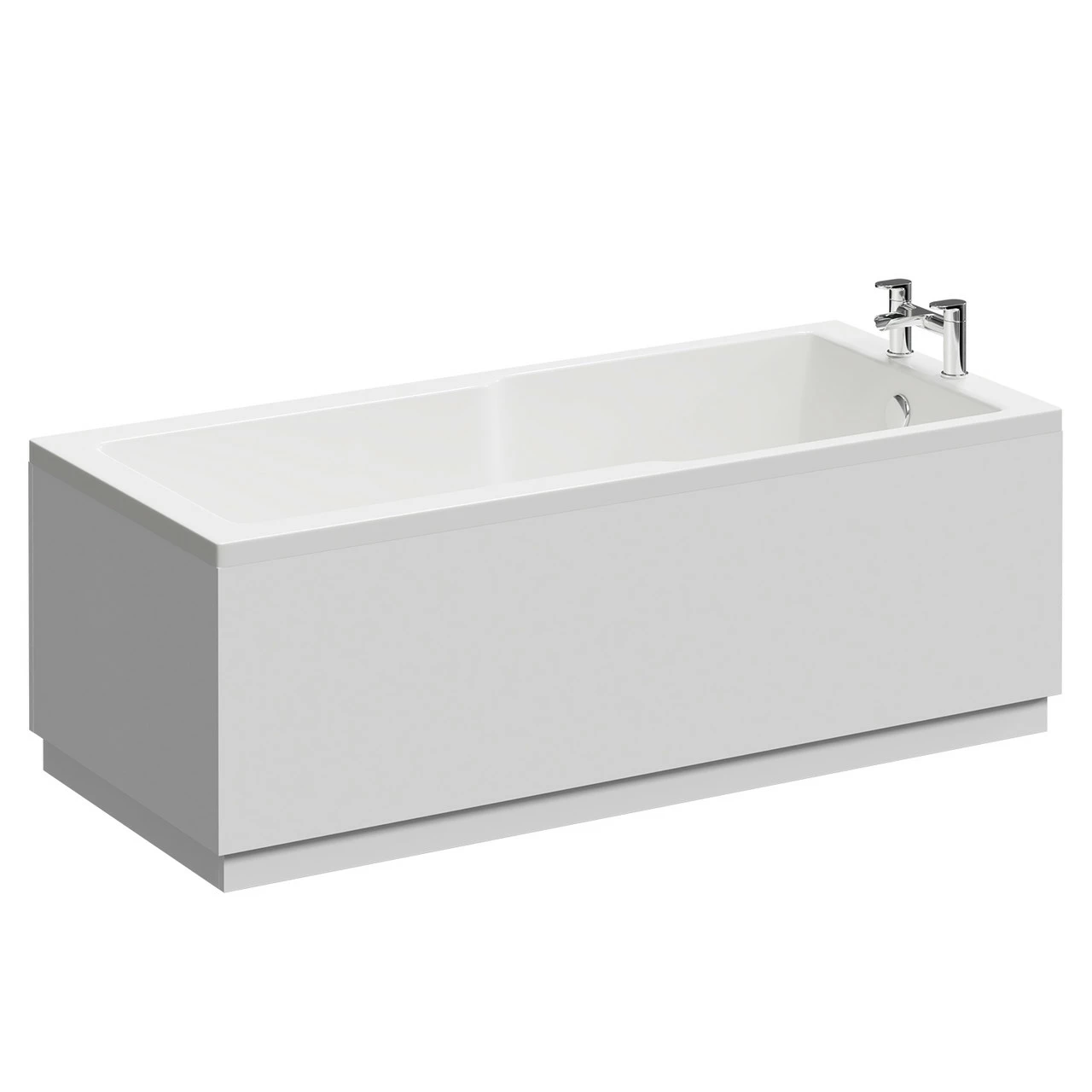 Square 1700mm X 750mm Straight Single Ended Shower Bath 5 Square 1700mm X 750mm Straight Single Ended Shower Bath - Image 3