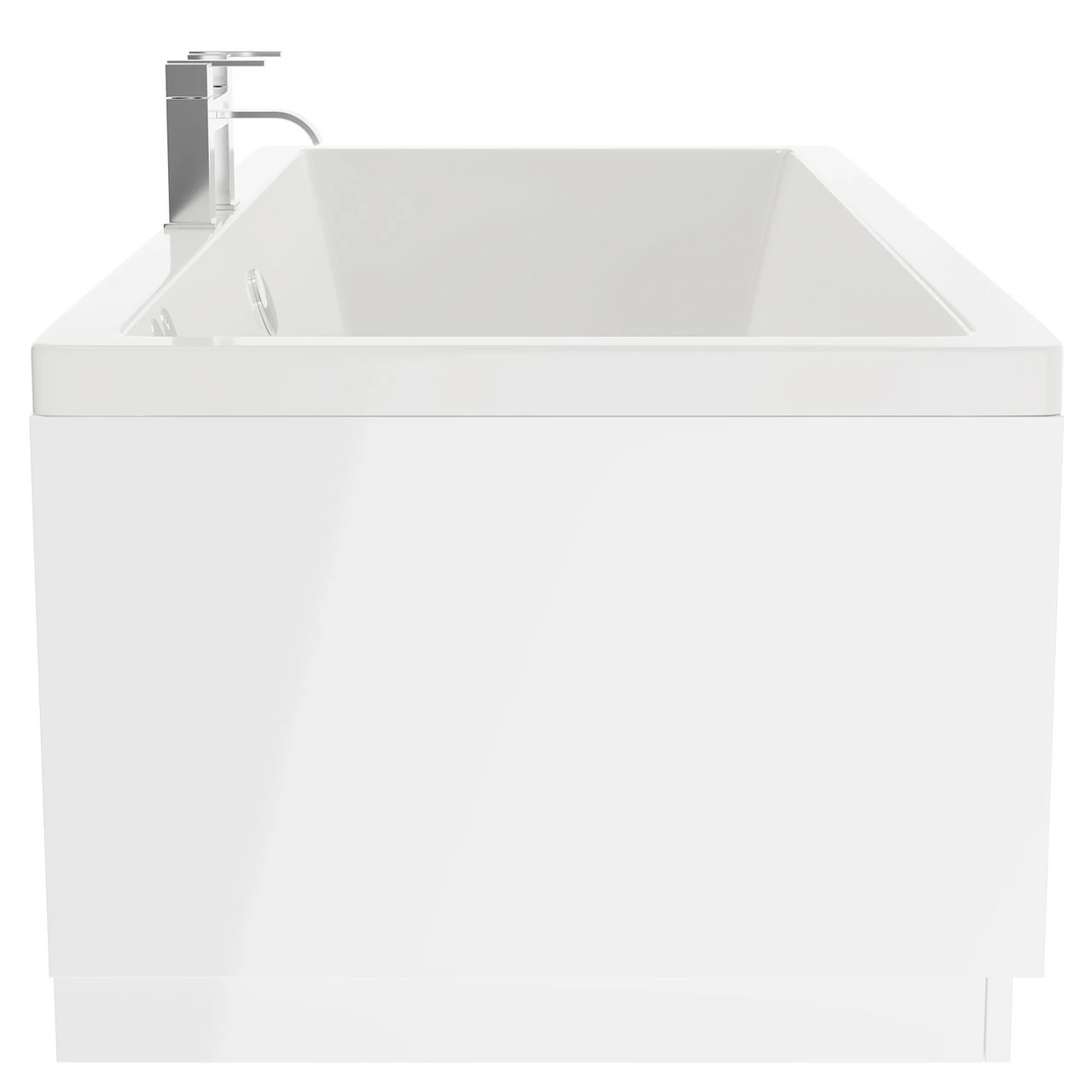 Square 1800mm X 800mm 12 Jet Chrome Flat Jet Double Ended Whirlpool Bath 7 Square 1800mm X 800mm 12 Jet Chrome Flat Jet Double Ended Whirlpool Bath - Image 5