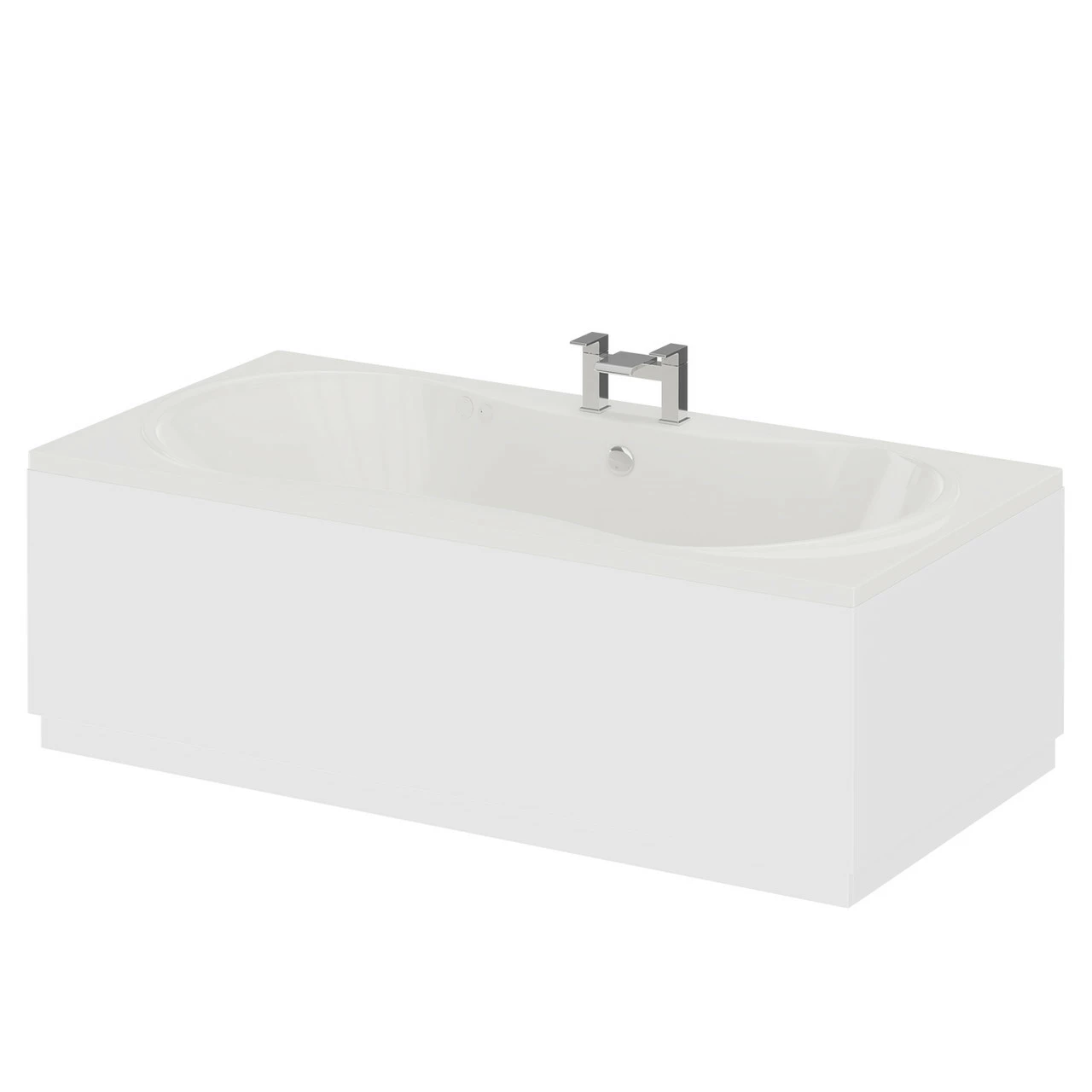 Strata Duo XL 1800mm X 900mm 12 Jet Chrome Flat Jet Double Ended Whirlpool Bath 4 Strata Duo XL 1800mm X 900mm 12 Jet Chrome Flat Jet Double Ended Whirlpool Bath - Image 2