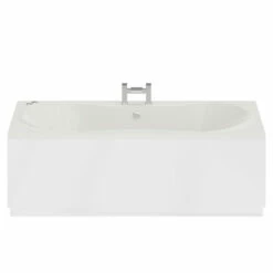 Strata Duo XL 1800mm X 900mm 12 Jet Chrome V-Tec Double Ended Whirlpool Bath -Wholesaledomestic Shop strata duo xl 1800mm x 900mm 12 jet chrome v tec double ended whirlpool bath front 95845.1691438817