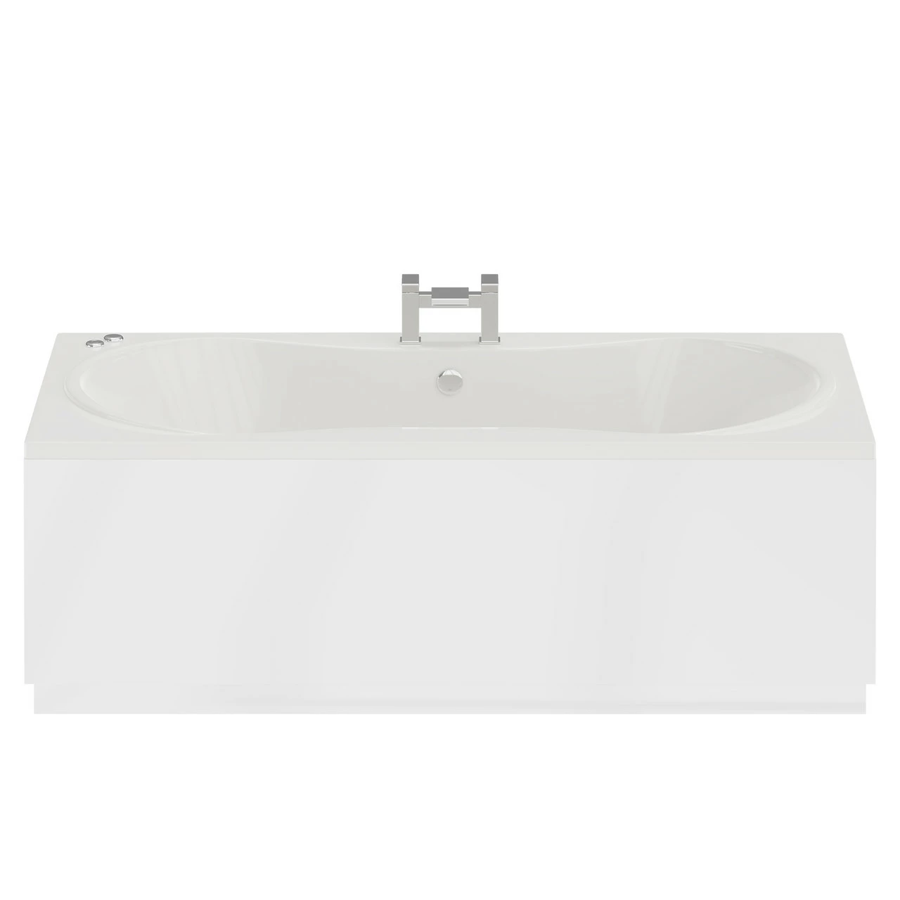 Strata Duo XL 1800mm X 900mm 12 Jet Chrome V-Tec Double Ended Whirlpool Bath - Image 4