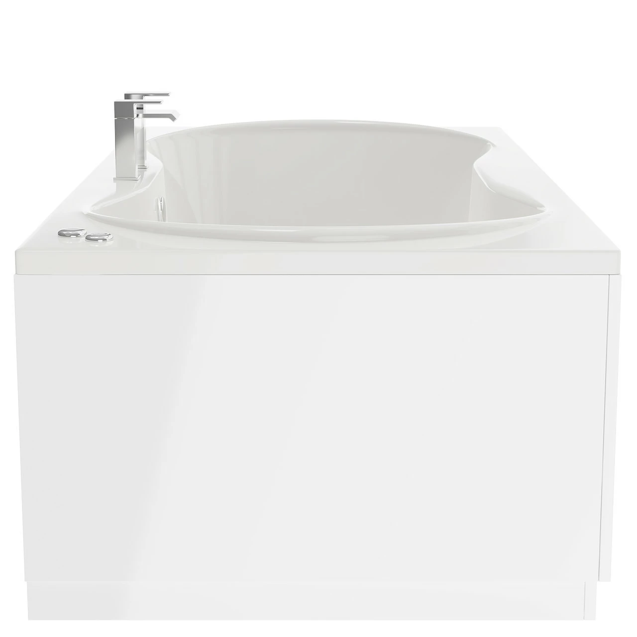 Strata Duo XL 1800mm X 900mm 12 Jet Chrome V-Tec Double Ended Whirlpool Bath - Image 5