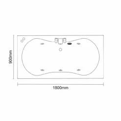 Strata Duo XL 1800mm X 900mm 6 Jet Chrome V-Tec Double Ended Whirlpool Bath 13 Strata Duo XL 1800mm X 900mm 6 Jet Chrome V-Tec Double Ended Whirlpool Bath -Wholesaledomestic Shop strata duo xl 1800mm x 900mm 6 jet chrome v tec double ended whirlpool bath line 27068.1691438819