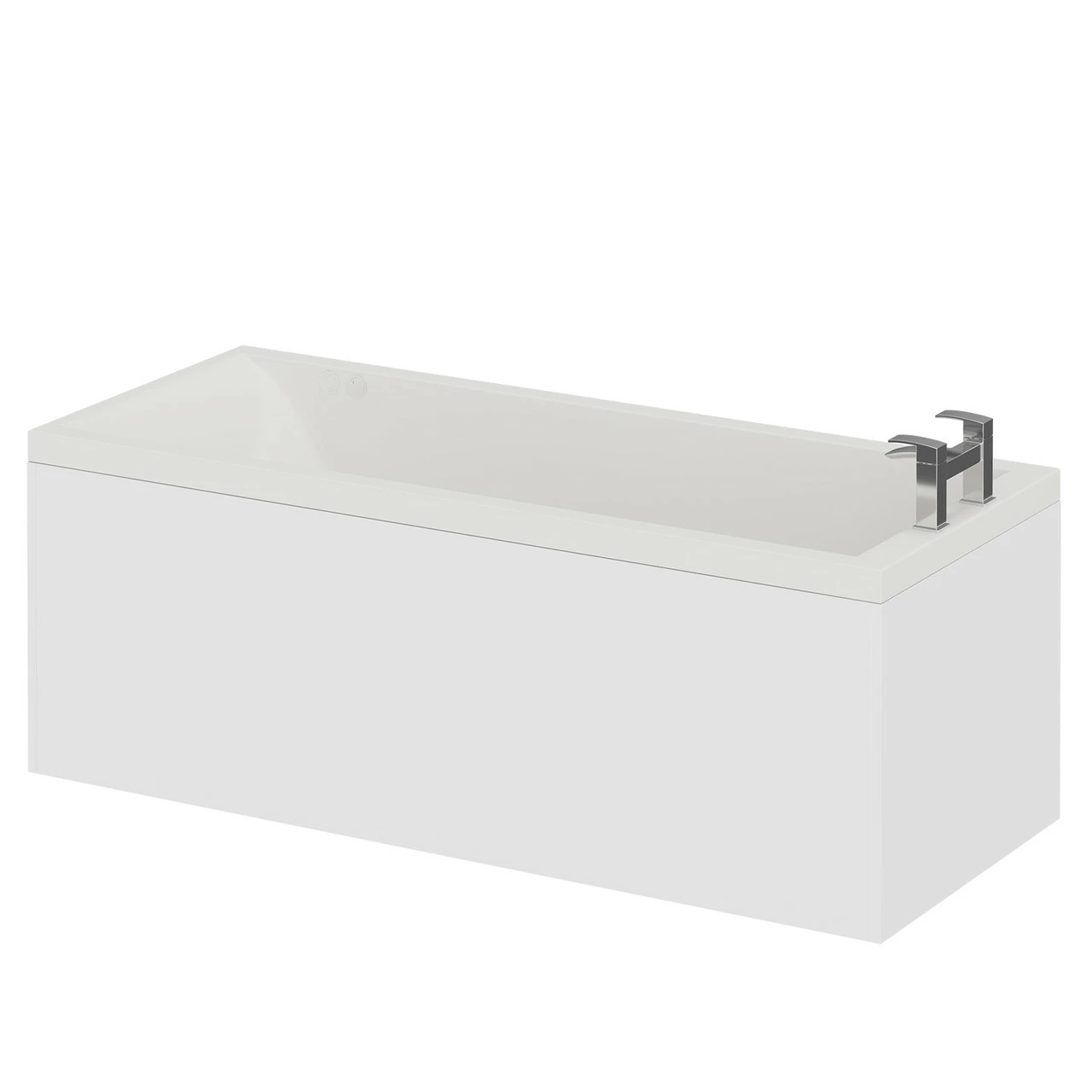 Summit 1700mm X 700mm 6 Jet Chrome Flat Jet Single Ended Whirlpool Bath - Image 2