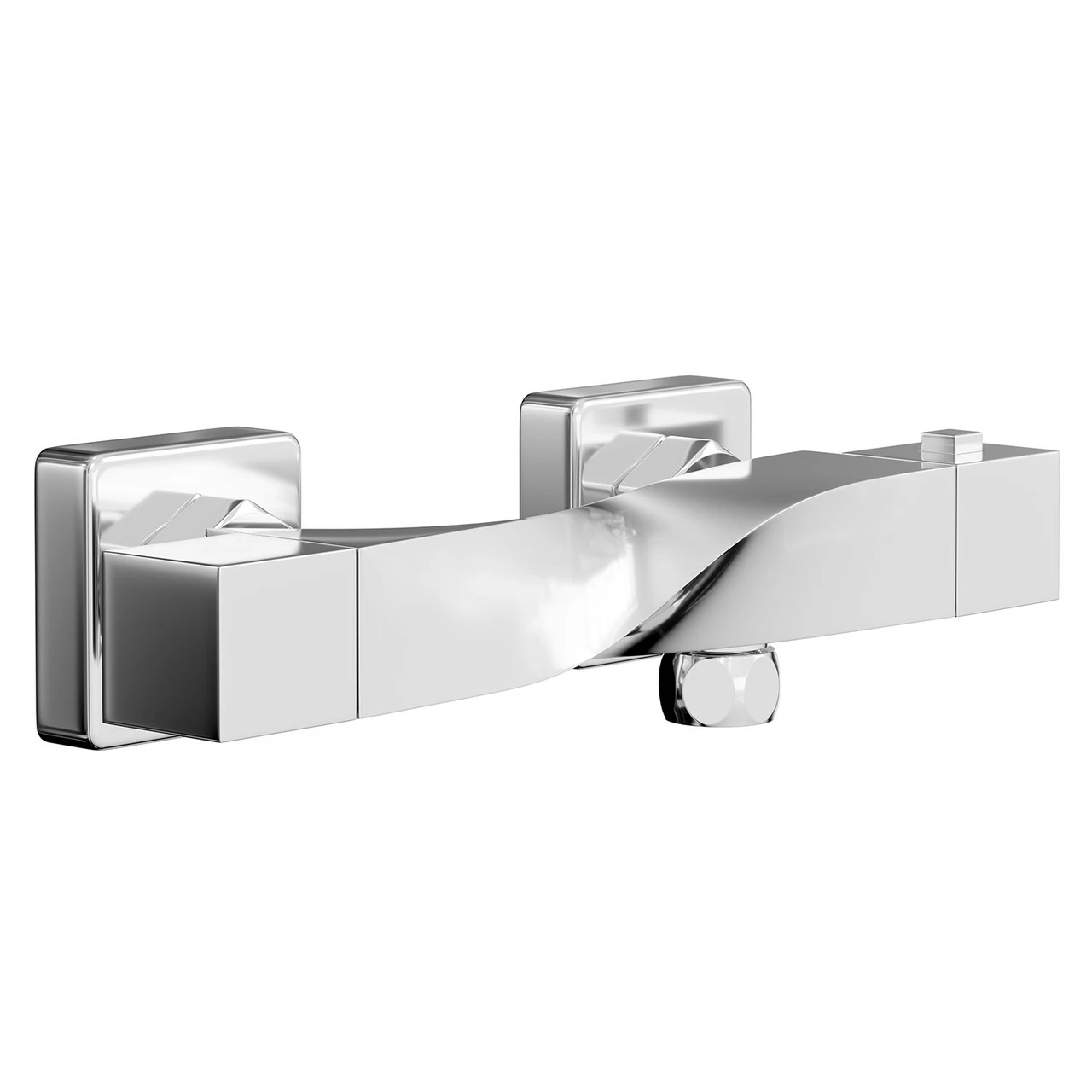 Twist Polished Chrome Thermostatic Bar Shower Valve 5 Twist Polished Chrome Thermostatic Bar Shower Valve - Image 3
