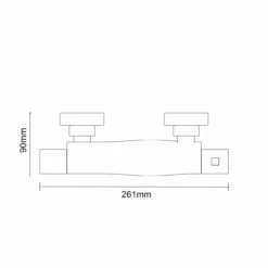 Twist Polished Chrome Thermostatic Bar Shower Valve 12 Twist Polished Chrome Thermostatic Bar Shower Valve -Wholesaledomestic Shop twist polished chrome thermostatic bar shower valve line top 01491.1652444242
