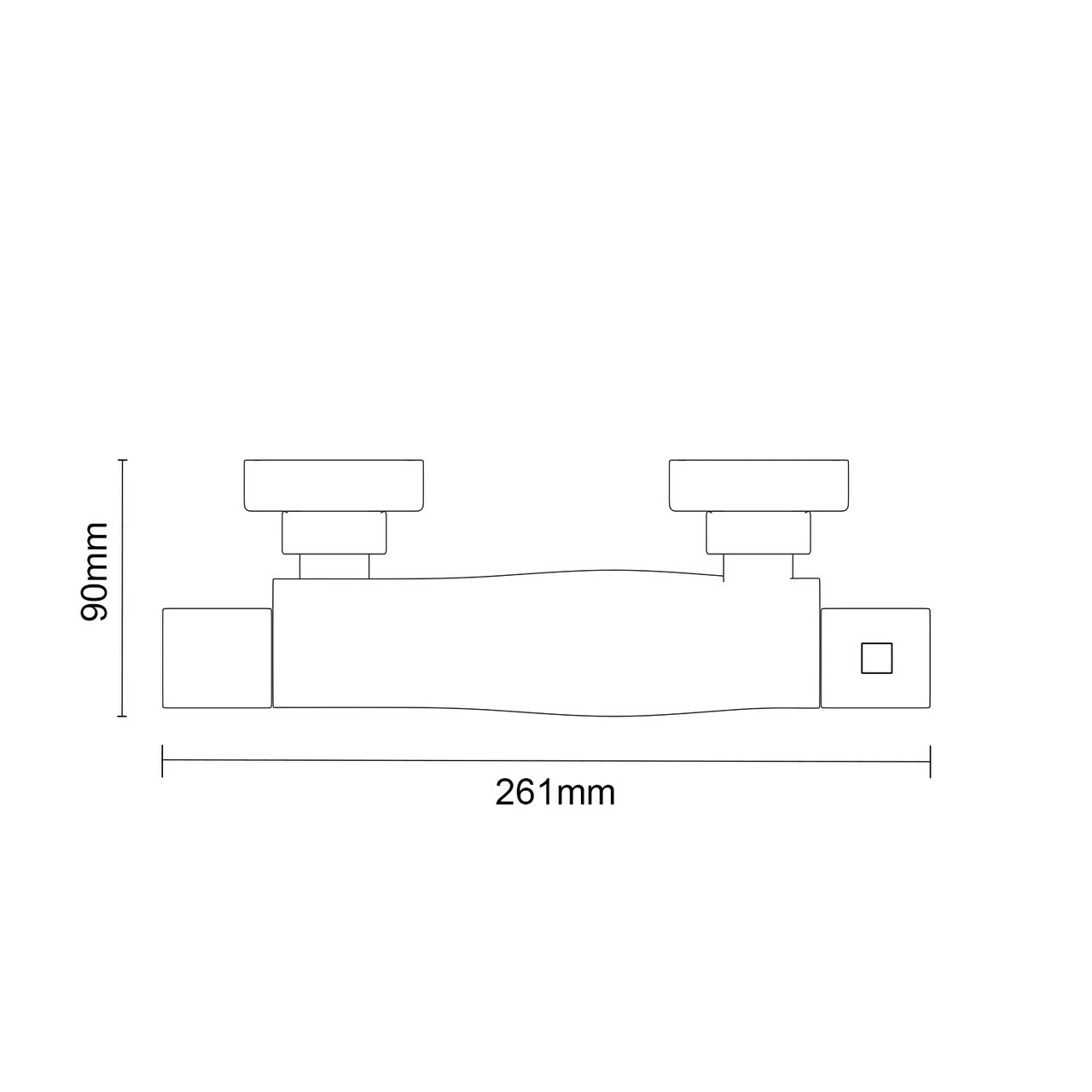 Twist Polished Chrome Thermostatic Bar Shower Valve 7 Twist Polished Chrome Thermostatic Bar Shower Valve - Image 5