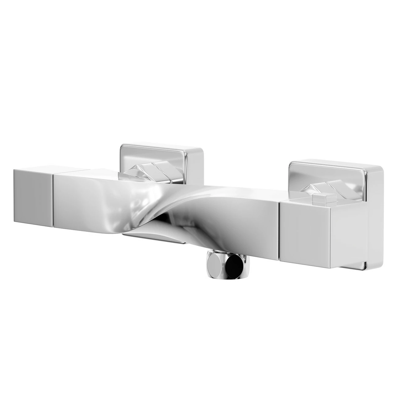 Twist Polished Chrome Thermostatic Bar Shower Valve 3 Twist Polished Chrome Thermostatic Bar Shower Valve