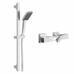 Twist Polished Chrome Thermostatic Bar Valve Mixer Shower With Severn Shower Slide Rail Kit 10 Twist Polished Chrome Thermostatic Bar Valve Mixer Shower With Severn Shower Slide Rail Kit -Wholesaledomestic Shop twist polished chrome thermostatic bar valve mixer shower with severn shower slide rail kit left 48423.1678115430