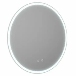 Typhon 600mm Round Illuminated LED Mirror With Demister -Wholesaledomestic Shop typhon 600mm round illuminated led mirror with demister left 17403.1652444450