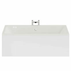 Verna 1800mm X 1100mm 12 Jet Chrome Flat Jet Double Ended Whirlpool Bath -Wholesaledomestic Shop verna 1800mm x 1100mm 12 jet chrome flat jet double ended whirlpool bath front 94656.1691438817