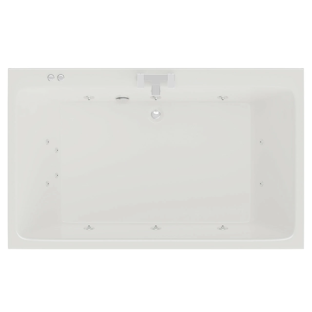 Verna 1800mm X 1100mm 12 Jet Chrome V-Tec Double Ended Whirlpool Bath 3 Verna 1800mm X 1100mm 12 Jet Chrome V-Tec Double Ended Whirlpool Bath