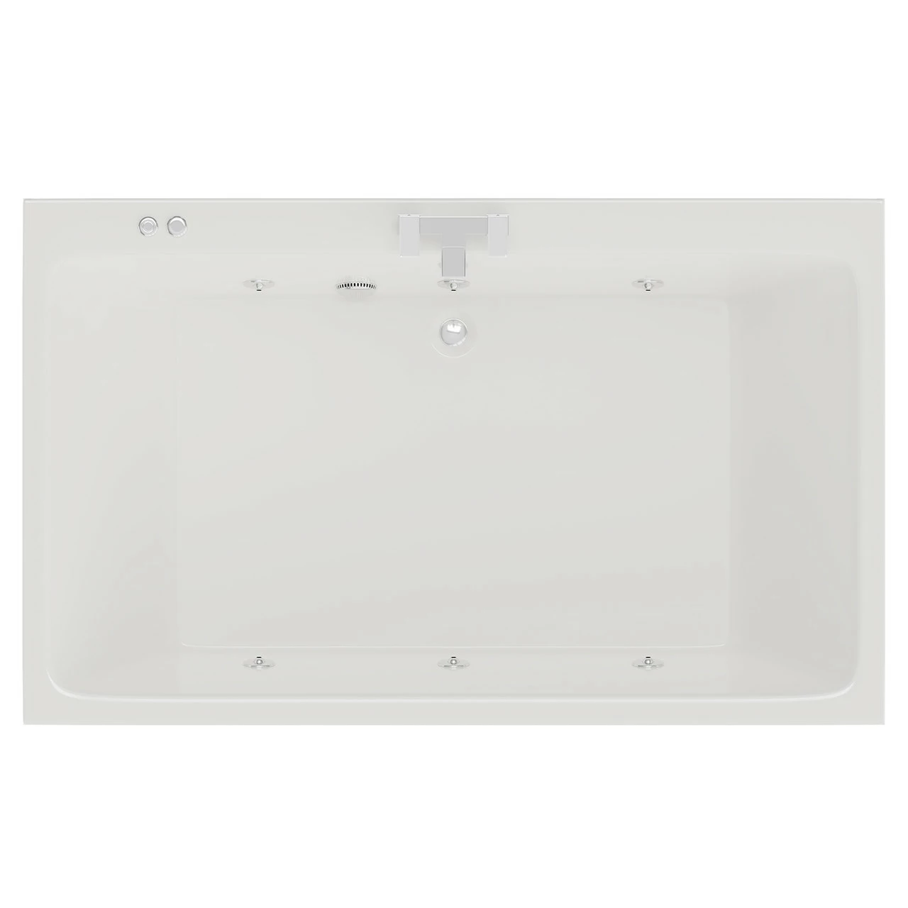 Verna 1800mm X 1100mm 6 Jet Chrome V-Tec Double Ended Whirlpool Bath 3 Verna 1800mm X 1100mm 6 Jet Chrome V-Tec Double Ended Whirlpool Bath