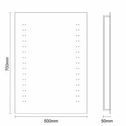 Vesta 500mm X 700mm Battery Operated LED Mirror 9 Vesta 500mm X 700mm Battery Operated LED Mirror -Wholesaledomestic Shop vesta 500mm x 700mm battery operated led mirror line side 66973.1652444441