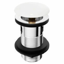 White Ceramic Top Slotted Click Clack Basin Waste 11 White Ceramic Top Slotted Click Clack Basin Waste -Wholesaledomestic Shop white ceramic top slotted click clack basin waste side 52852.1652444145