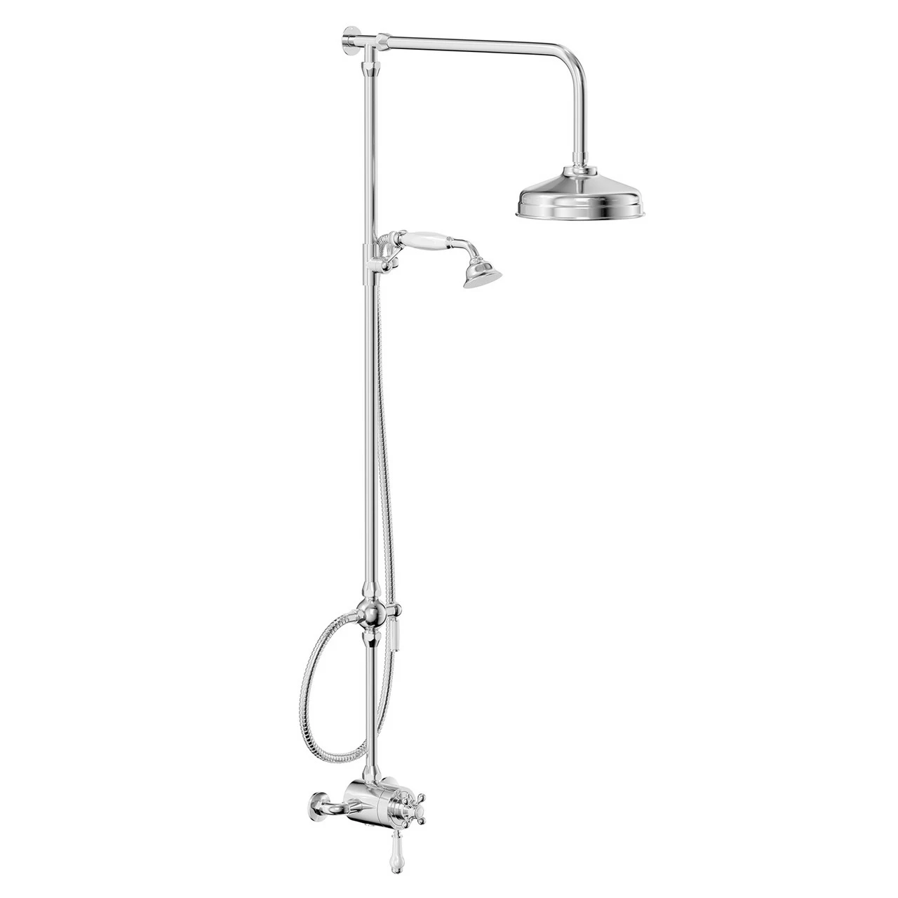 Windsor. Windsor Polished Chrome Exposed Thermostatic Shower Valve And Rigid Riser Kit With Diverter 5 Windsor. Windsor Polished Chrome Exposed Thermostatic Shower Valve And Rigid Riser Kit With Diverter - Image 3