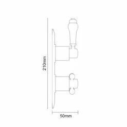 Windsor. Windsor Traditional Polished Chrome Concealed Twin Thermostatic Shower Valve - 1 Outlet 13 Windsor. Windsor Traditional Polished Chrome Concealed Twin Thermostatic Shower Valve - 1 Outlet -Wholesaledomestic Shop windsor traditional polished chrome concealed twin thermostatic shower valve line side 01657.1652444104
